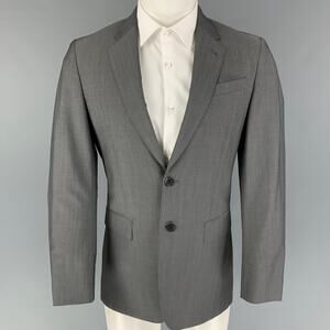 PAUL SMITH The Byard Size 36 Grey Wool Mohair Notch Lapel Sport Coat